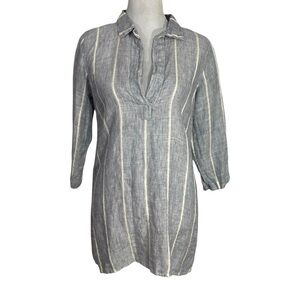 CP Shades 100% Linen Relaxed Fit Tunic Top Womens Size
XS